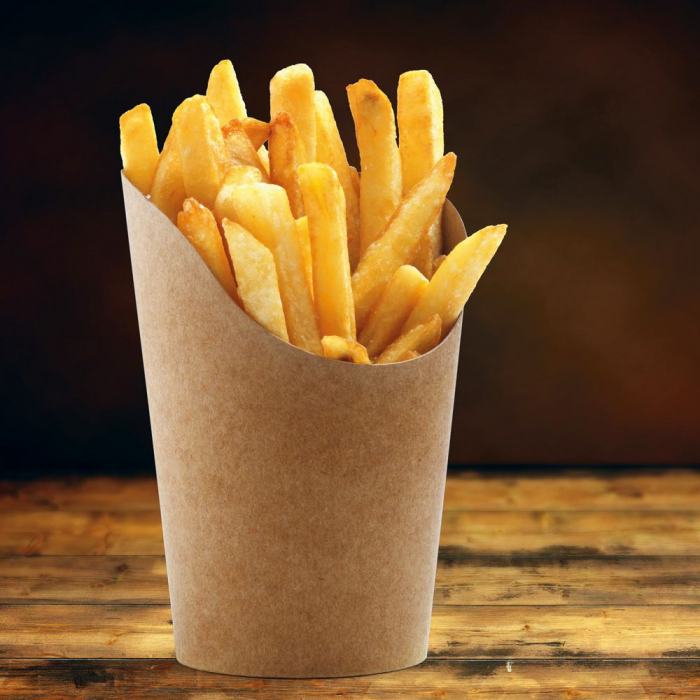 Wrap Becher 400ml Kraftpapier extra stark